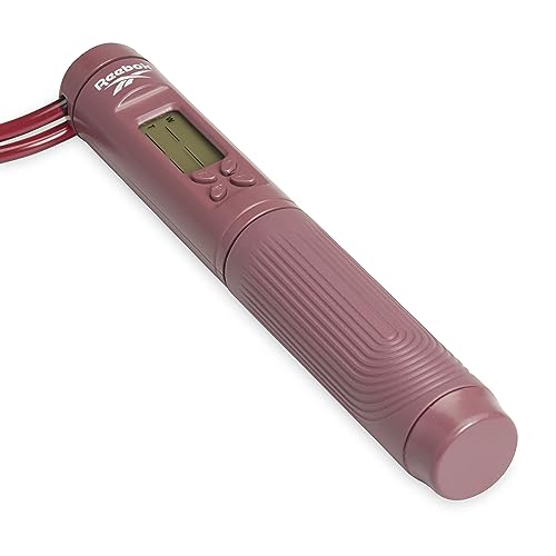 Reebok 2-1 Digital Fitness Smart Jump Rope, Skipping Rope, Workout Rope for Gym or At Home Workouts