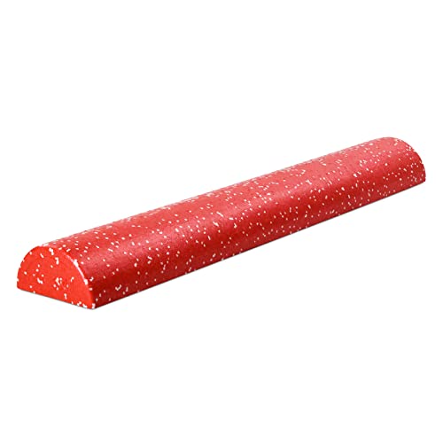 Yes4All High-Density EPP Half Round Back Roller Foam, Exercise Foam Roller for Yoga, Pilates & Stretching - 12, 18, 24, 36 inch - color: Red Snow, style: 36 inch