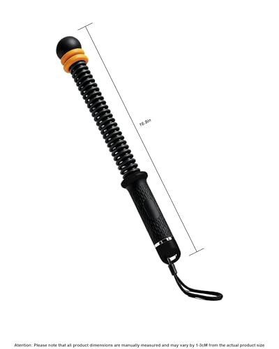 Ropeless Battle Ropes, Adjustable Portable Workout Equipment for Home Gym - color: Black