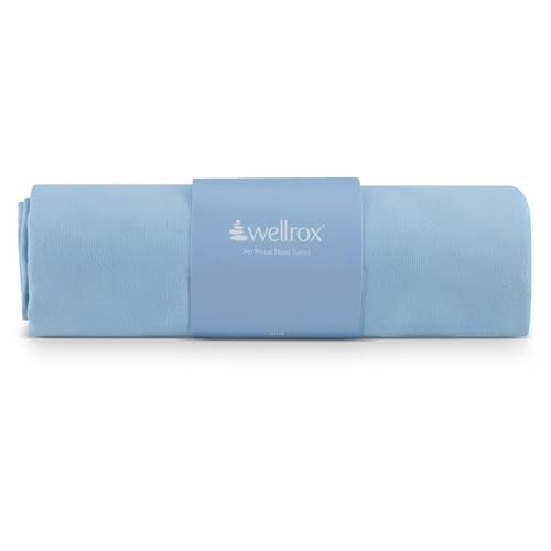 Microfiber Yoga Hand Towel – Super Soft, Quick-Dry, Non Slip Yoga Towel for Hot Pilates, Gym & Workouts (26.5" x 16", Blue) - color: Blue