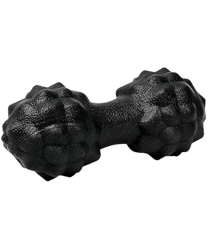 Peanut Foot Massage Ball Deep Tissue Myofascial Release Tool for Plantar Fasciitis Relief Dual Trigger Point Massager for Tight Muscles Fascia Ball for Home Office Gym Travel Blackroller