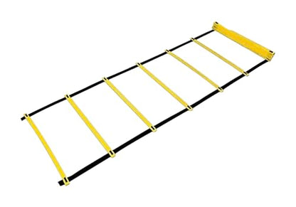 Sportime Agility Ladder Single Wide Rungs, 29-1/2 Feet x 16-1/2 Inches, Yellow/Black