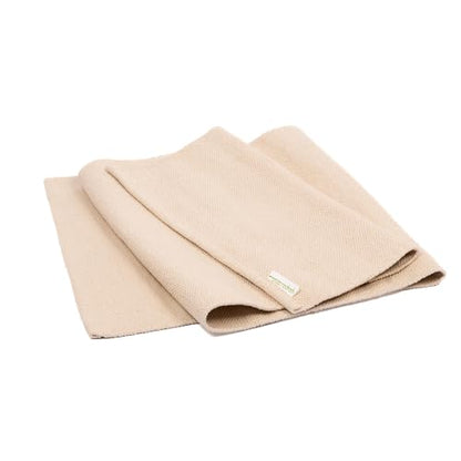 Yogasana Organic Cotton Yoga Mat - Non Slip Hand-Woven Foldable Yoga Rug Provides Excellent Comfort, Traction & Support - Travel Extra Thick Yoga Mats for Indoor & Outdoor Use - 24 x 72 Inches
