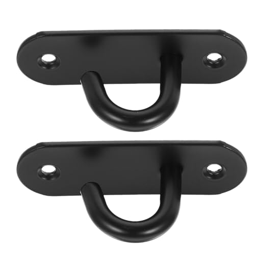 Outanaya Stainless Steel Resistance Band Wall Anchor 2pcs Heavy Duty Exercise Strap Mount Hooks for Home Gym Strength Training and Suspension Workouts