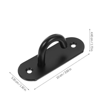 Outanaya Stainless Steel Resistance Band Wall Anchor 2pcs Heavy Duty Exercise Strap Mount Hooks for Home Gym Strength Training and Suspension Workouts