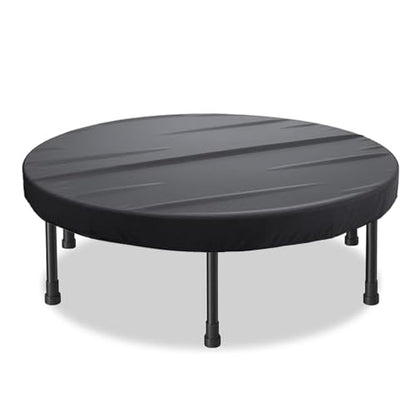 Mini Trampoline Cover 36 38 40 Inch Waterproof Round Trampoline Protective Cover for Fitness, Adults Toddler Indoor/Outdoor Garden Rebounder - Not Spring Cover - size: 40"D x 4.3"H