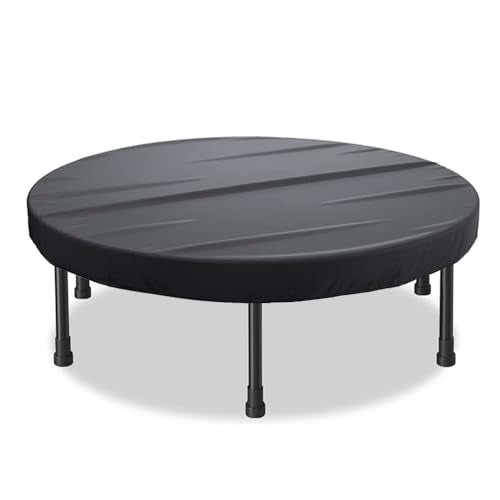 Mini Trampoline Cover 36 38 40 Inch Waterproof Round Trampoline Protective Cover for Fitness, Adults Toddler Indoor/Outdoor Garden Rebounder - Not Spring Cover - size: 40"D x 4.3"H