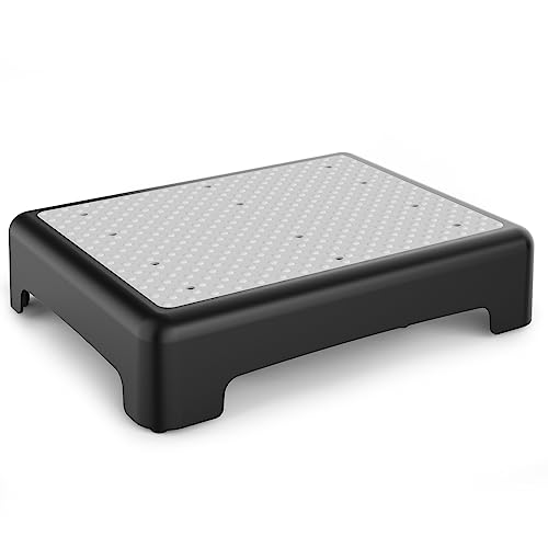 HBTower Mobility Step Stool for Adults & Seniors,Non-Slip Platform - color: Gray