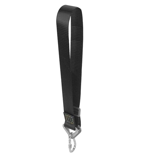 Aoneky 40 inch Heavy Punching Bag Hanger Strap for Boxing MMA, Black Heavy Duty Hanging Strap with Carabiner, No Drill Mount for I Beam Wood Rafter Ceiling Joist Tree Garage Home Gym