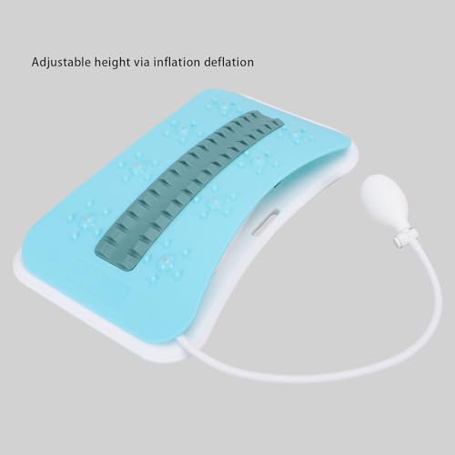 RiToEasysports Portable Back Stretcher, Ergonomic Lumbar Traction with Adjustable Arch, Lumbar Support Device for Home Gym Office Travel Use