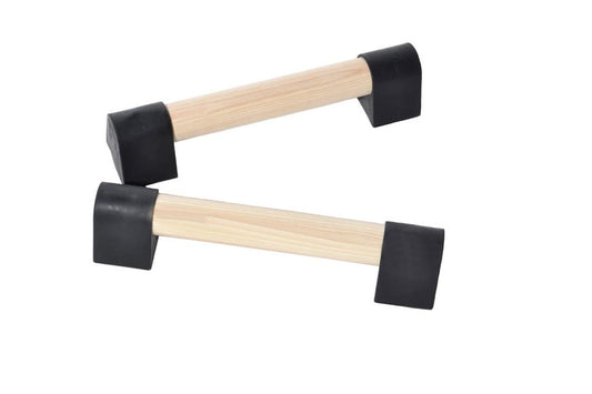 Vita Vibe - Ultra Portable Mini Ash Wood Parallettes Set - 9 inch - 12 inch - USA Made - size: 9"
