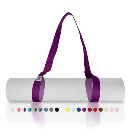Tumaz Yoga Mat Strap Adjustable Carrier for All Yoga Mats, 2 Sizes - color: 09. Dark Purple, size: 85 IN