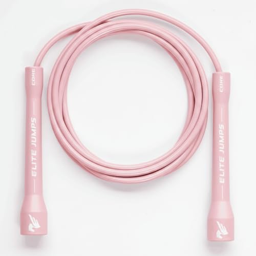 Elite Jumps Core 5mm, PVC Adjustable Skipping Rope - color: Pastel Pink