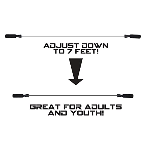 Crown Sporting Goods Deluxe Speed Jump Rope with Precision Bearings and Foam Handles