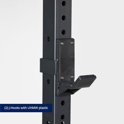 Titan Fitness X-3 Series 91in Wall Mounted Folding Power Rack, 21in Depth Space Savings Rack, Folds up to 8" from the Wall
