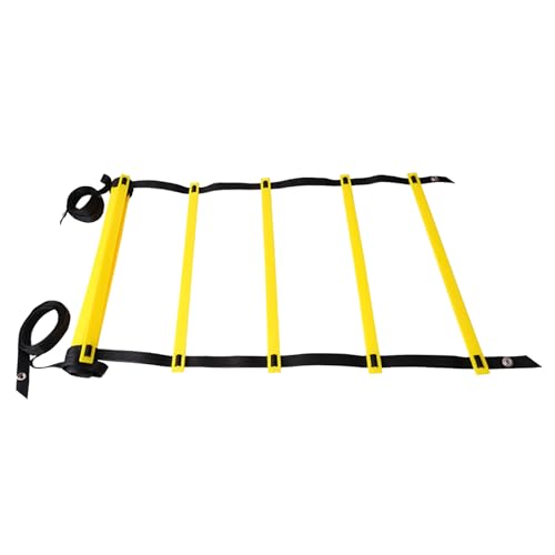 Agility Ladder Footwork Exercise Ladder Speed Training for Sports with Portable Design for Football Basketball Tennis Soccer Fitness Home Gym - size: 5 Meters 10 Rung