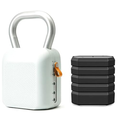 Adjustable Kettlebell Set，6-in-1 Quick Weight Change 8.5-40lb, Kettle Grip，Space-Saving Design for Home Gym Combo, Suitable for Strength Training