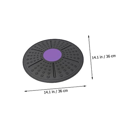 Abaodam Equilibrium Sense Training Board for Balance Exercise Durable PP Fitness Accessory Non Slip Massage Balance Plate for Physical Therapy and Coordination Training Purple