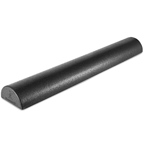 ProsourceFit High Density Foam Rollers - inches long. Firm Full Body Athletic Massager for Back Stretching, Yoga, Pilates, Post Workout Trigger Point Release - color: Black - 36"x 3"