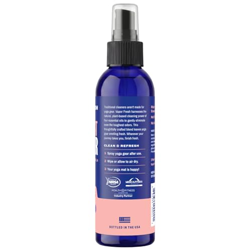 Vapor Fresh Yoga Mat Cleaner Spray, 6oz (Eucalyptus Lavender) - For Yoga Blocks, Mats, Straps and More - Powered By Essential Oils (1-Pack)