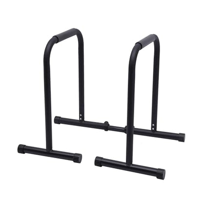 Pull Up Bar Station, Triangular 440LBS Stable Pull Up Dip Station for Home Gym, Adjustable Height Strength Training Equipment with Parallel Bars | FED Fitness