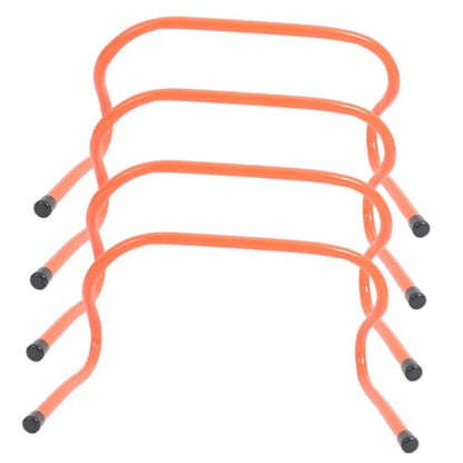 GALPADA 4pcs Speed Hurdles Set 15cm Plastic Agility Track Hurdles for Football Basketball Training Youth Sports Conditioning Equipment
