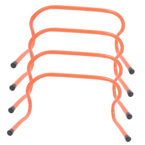 GALPADA 4pcs Speed Hurdles Set 15cm Plastic Agility Track Hurdles for Football Basketball Training Youth Sports Conditioning Equipment