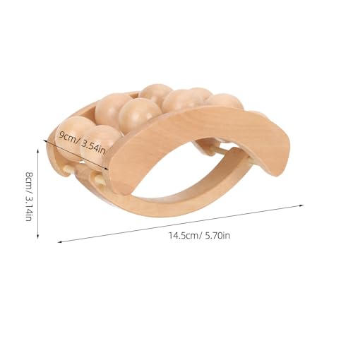 DOITOOL Neck Roller Massager 5.70X3.54X3.14In Manual Acupoint Massage Roller for Home Use Handheld Body and Shoulder Muscle Relief Tool