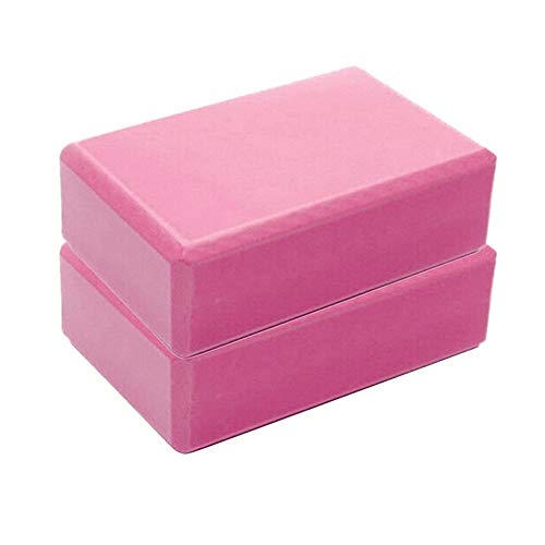 Yoga Blocks 2 Pack Supportive Latex-Free EVA Foam Yoga Blocks Set,9"x6"x3" High Density Non-Slip Surface Lightweight Yoga Block for Meditation Exercise Pilates Stretching - color: Grey