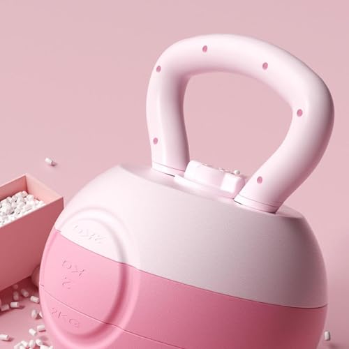 Water Filled Kettlebell, Yoga Fitness Kettlebell,Household,Strength Training, Body Workout Versatile Home Fitness Equipment - color: Pink