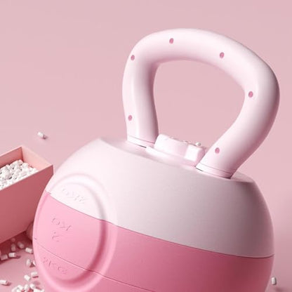 Water Filled Kettlebell,Yoga Fitness Kettlebell,Household,Body Exercise, Women Glute Training Tool Home Fitness Equipment, Pink