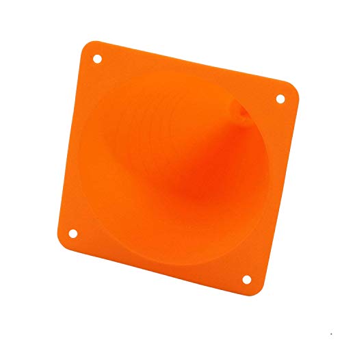 48 Pack 7 Inch Plastic Traffic Cones Field Marker Cones Sport Training Traffic Cone Sets for Skate Soccer Outdoor/Indoor Agility Training & Festive Events Physical Education Flexible - Orange
