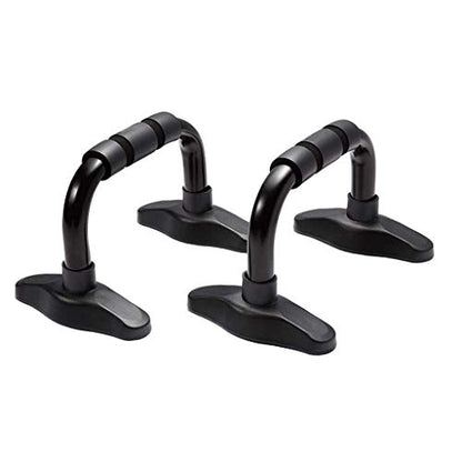 Stand with Adjustable Heights Includes Jump Rope Cushioned Foam Grip and Non-Skid Pad for Home Workout, Chest Tricep Bodyweight Training