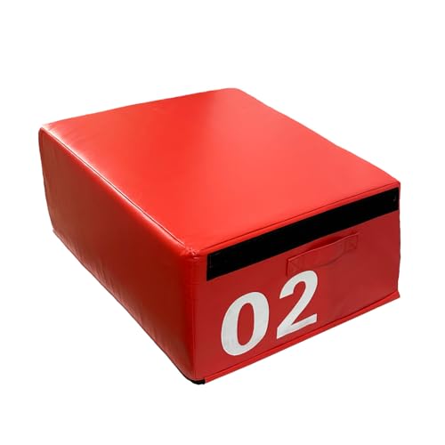 Plyometric Jumping Box Set,4-1 Height-adjustable Soft Foam Stackable Exercise Fitness Gym Plyo Boxes | Premium Stackable Plyo Training Box For Child Home & Commerci(Size:90x55x30cm（35.4x21.6x11.8in）) - size: 90x55x30cm（35.4x21.6x11.8in）
