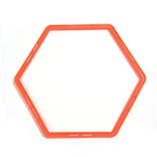 Hemoton Footwork Enhancer 6pcs Soccer Training Rings Agility Drills Equipment for Football Basketball Safe Durable Random Color