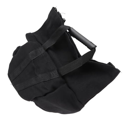 Fitness Sandbag with Handles for Weightlifting and Strength Training Empty Canvas Workout Power Bag (Black)