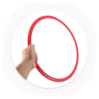 4pcs Soccer Training Equipment Plastic Agility Squares Jumping Rings for Enhanced Coordination and Agility Improvement