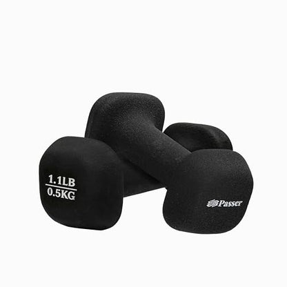 Neoprene Dumbbells Pair Hand Weights for Women Men Small Dumbbells Set of 2 Arm Weights for Ladies and Kids - Yoga, Pilates, Gym, Home - Strength Training, Workout, Fitness Training