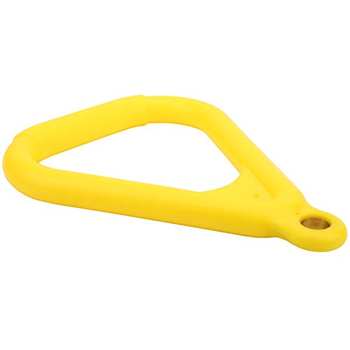 Gymnastics Rings Kids, Pull Up Bar for Kids Pull Up Ring Plastic Yellow Kids Children Flying Gym Rings for Sports Game Outdoor Indoor Fitness Equipment (Yellow)