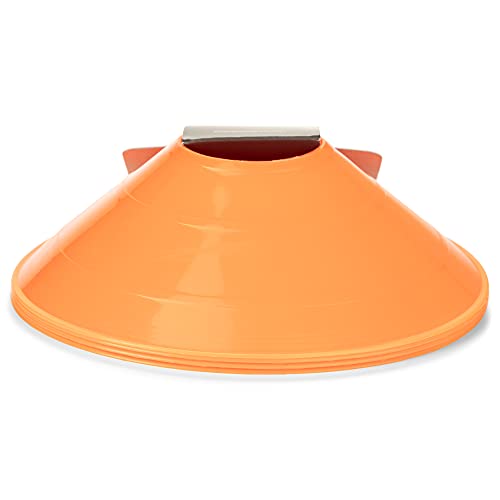 Champion Sports Saucer Field Cone Set for Athletics and Social Distancing, Orange