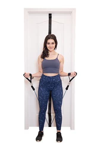 Anchor Strap for Resistance Band Exercises, Heavy Duty Door Gym Band,Full Body Multi-Point Home Gym, Portable Workout Equipment, Easy to Instal, No Hardware Necessary