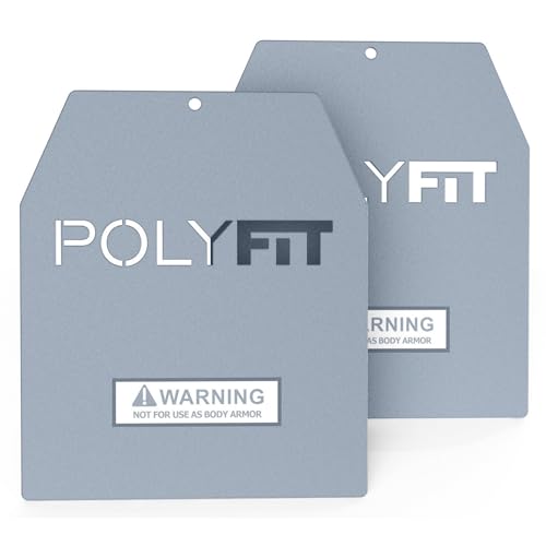 Polyfit Weight Vest Plates - Weighted Plates for Strength Training Vests - color: 19 LB (Gray) Pair