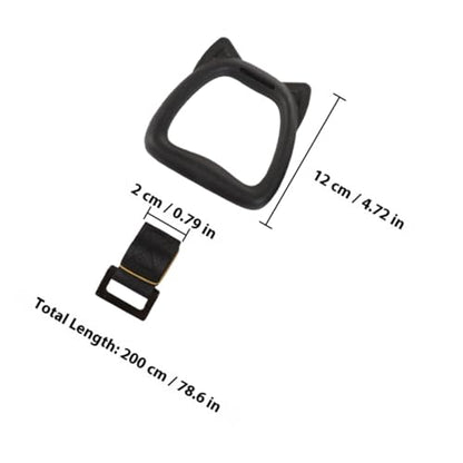 Alipis Adjustable Gymnastics Rings with 2m Straps, Professional Pull-up Rings Bodybuilding Circles Set for Home Strength Training and Gymnastics Exercises