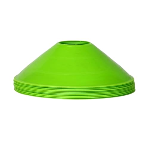 40pcs Mini Round Soccer Training Discs Soft Durable Agility Markers for Drills and Practice Small Cones - color: 12.5cm green