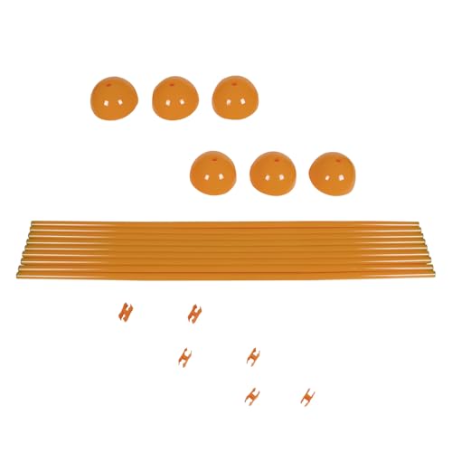 Trademark Innovations Agility Soccer Training Adjustable Hurdles Poles Set