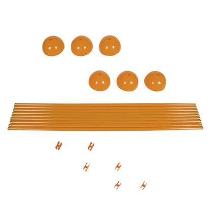Trademark Innovations Agility Soccer Training Adjustable Hurdles Poles Set