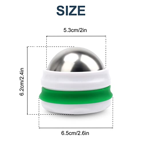 Cold Massage Roller Ball, Cold Therapy Relief, Free Rolling Removable Gel Ball Deep Tissue Massage Pain Relief, Great Tool for Back/Neck Pain, Muscles Recovery and Inflammation
