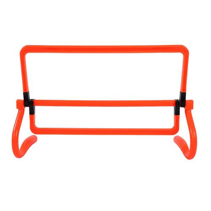 Asixxsix Training Hurdles, 4 Height Adjustments Speed Power Quickness Enhancement, Foldable Design with Lightweight PVC High Visibility for Soccer Basketball Baseball Track Field
