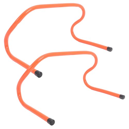 TEHAUX 2pcs Plastic Speed Hurdles Agility Training Equipment 23cm Lightweight Football and Basketball Drill Obstacles for Youth Athlete Speed and Agility Practice