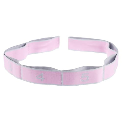 Stretch Strap, Yoga Stretching Band, Elastic Stretching Strap, Yoga Stretch Strap with 8 Loops, for Effective Stretching - color: Pink